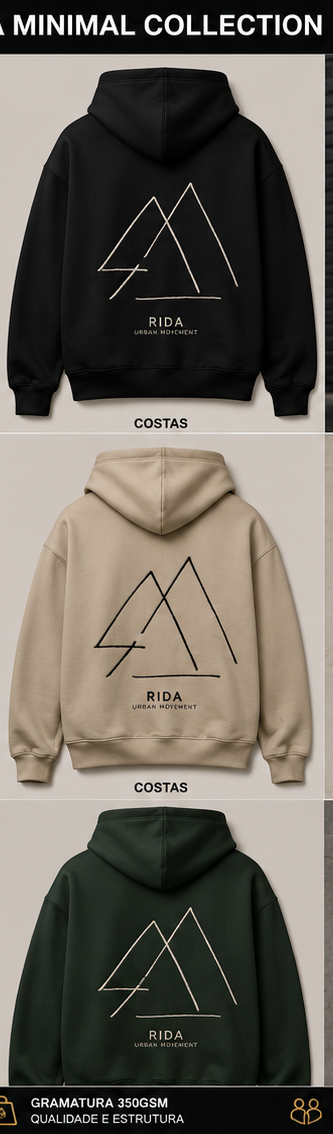 RIDA Minimal Collection — Sweatshirt Oversized Bordada