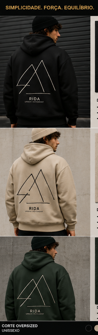 RIDA Minimal Collection — Sweatshirt Oversized Bordada