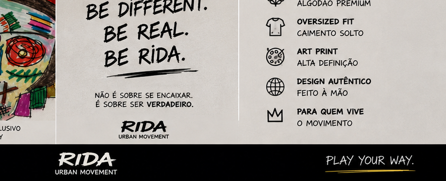 RIDA PLAY 01 — BE DIFFERENT