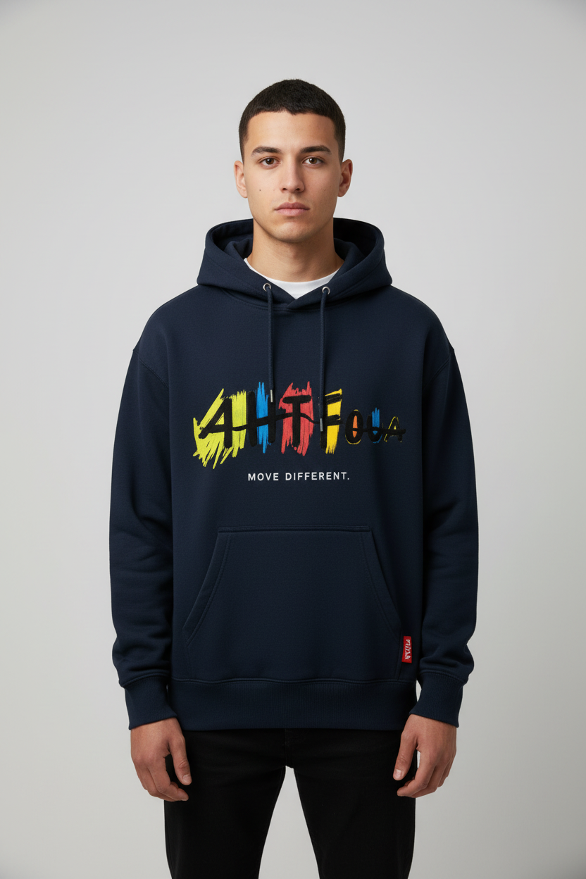 Move Different Hoodie colorful lettering streetwear RIDA MOVE