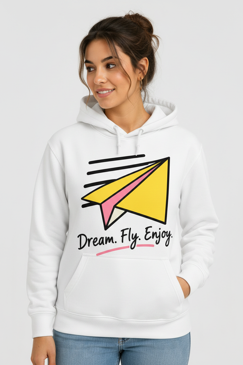 Dream Fly Enjoy hoodie graphic streetwear RIDA MOVE