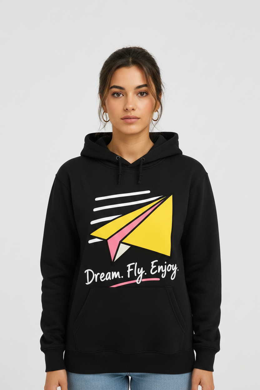 Dream Fly Enjoy hoodie graphic streetwear RIDA MOVE