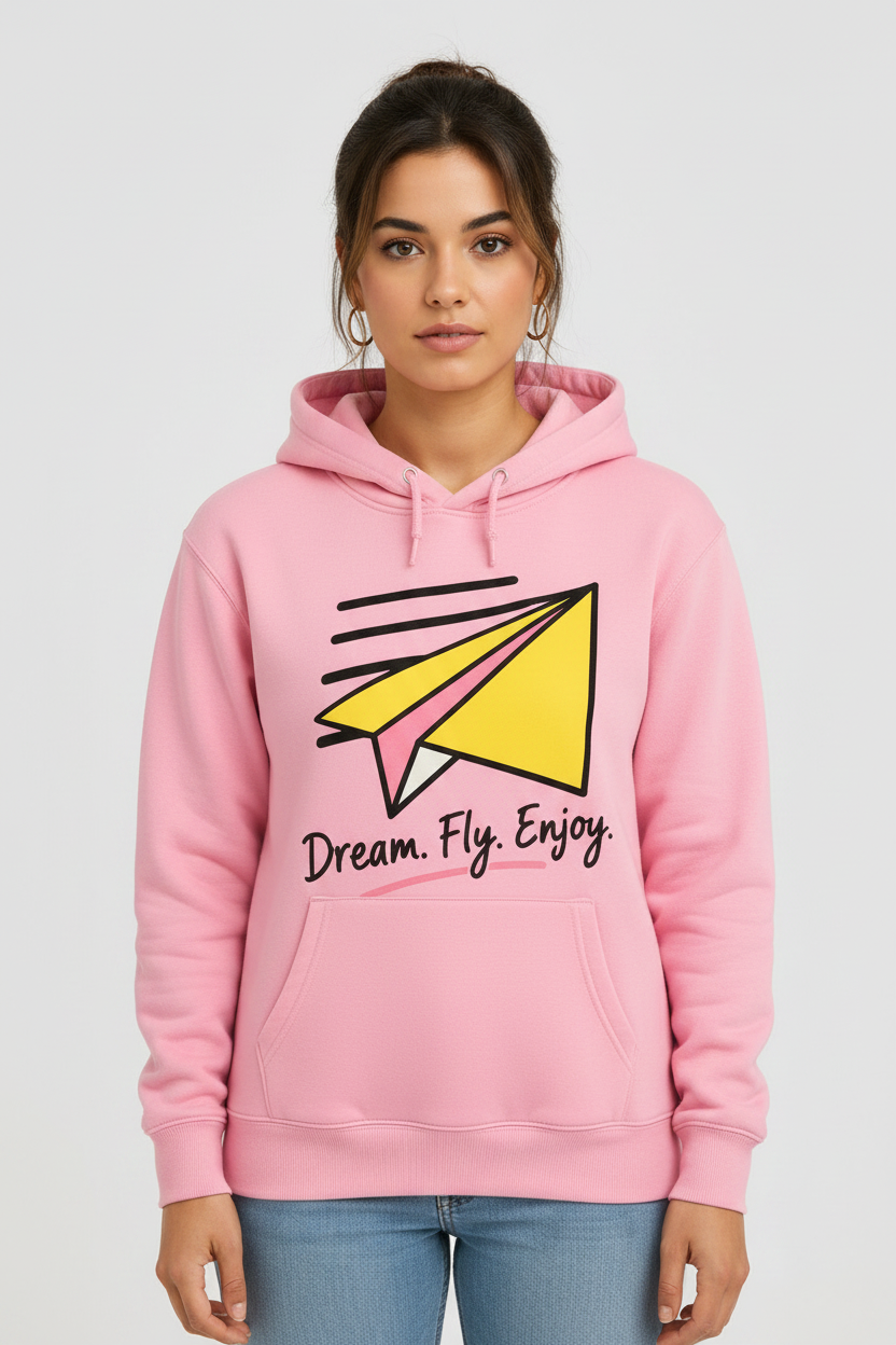 Dream Fly Enjoy hoodie graphic streetwear RIDA MOVE