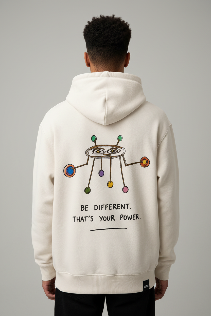 RIDA Move Different Hoodie White streetwear RIDA MOVE