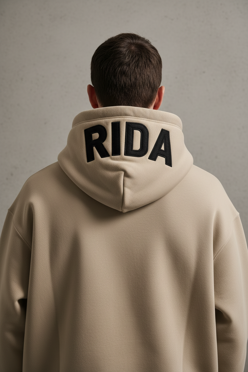 RiDA Peak Hoodie embroidered oversized streetwear RIDA MOVE